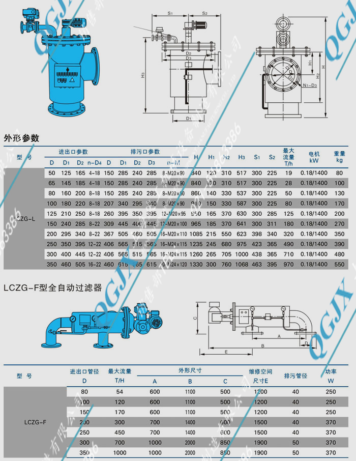 各種非標(biāo)自清洗過濾器